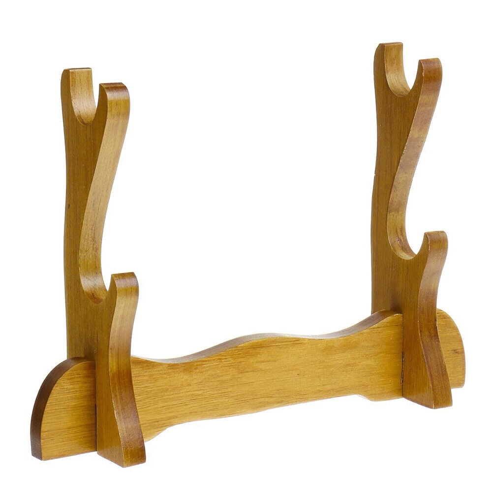 Sword Rack Brackets Wood 1/2/3/4 Tiers Holder Stand Bracket Rack Display For Samurai Tanto ...