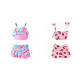 thumbnail image 1 of (2-Pack) Rinsvye Girls Cute Swimsuit For Kids Bathing Suit Two Piece Tankini Rash Guard Sets Beach Pool Summer Vacation Wear, 1 of 6