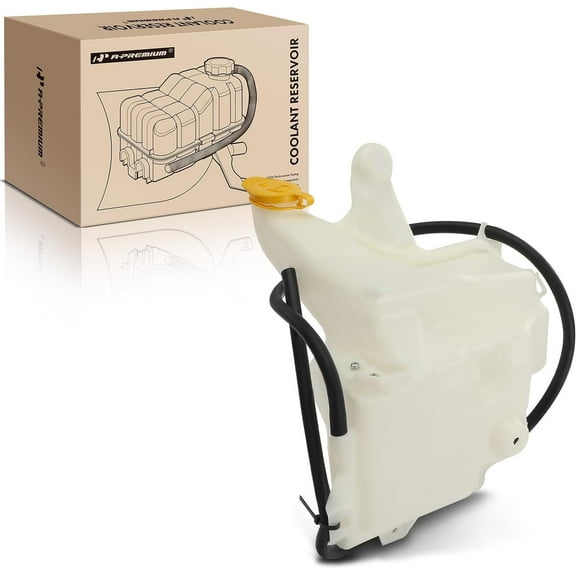A-Premium Engine Coolant Overflow Recovery Expansion Tank with Cap Compatible with Ram 2500 3500 4500 5500 2011-2012 & Dodge Ram 2500 Ram 3500 2010, 6.7L, Replace for# 55057130AB