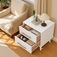 thumbnail image 6 of Noelse Bedroom Set with Storage, Modern Small Space Bedroom Furniture Set Includes 6 Drawer Dresser, 5 Drawer Chest, 2 Nightstands, White Wood Dresser Set, 6 of 11