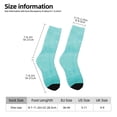 thumbnail image 4 of Goofa Blue And Turquoise Printed Men's Crew Socks, Soft Durable Breathable Moisture-Wicking with Odor Control Cotton socks, 4 of 9