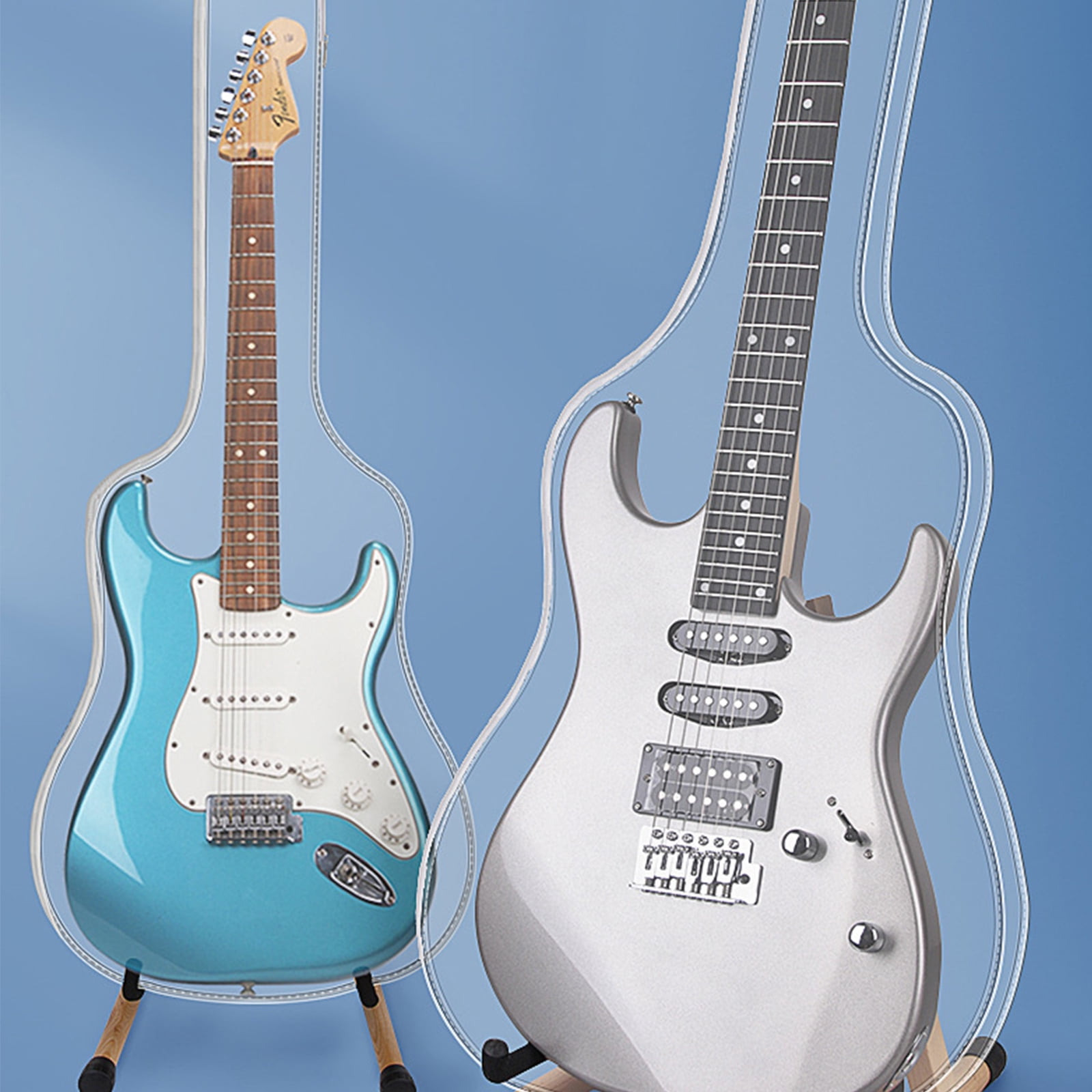 Washable Guitar Protective Storage Bag Guitar Shell Case Guitar Dust Cover Clear Dust Proof Waterproof Guitar Sleeves