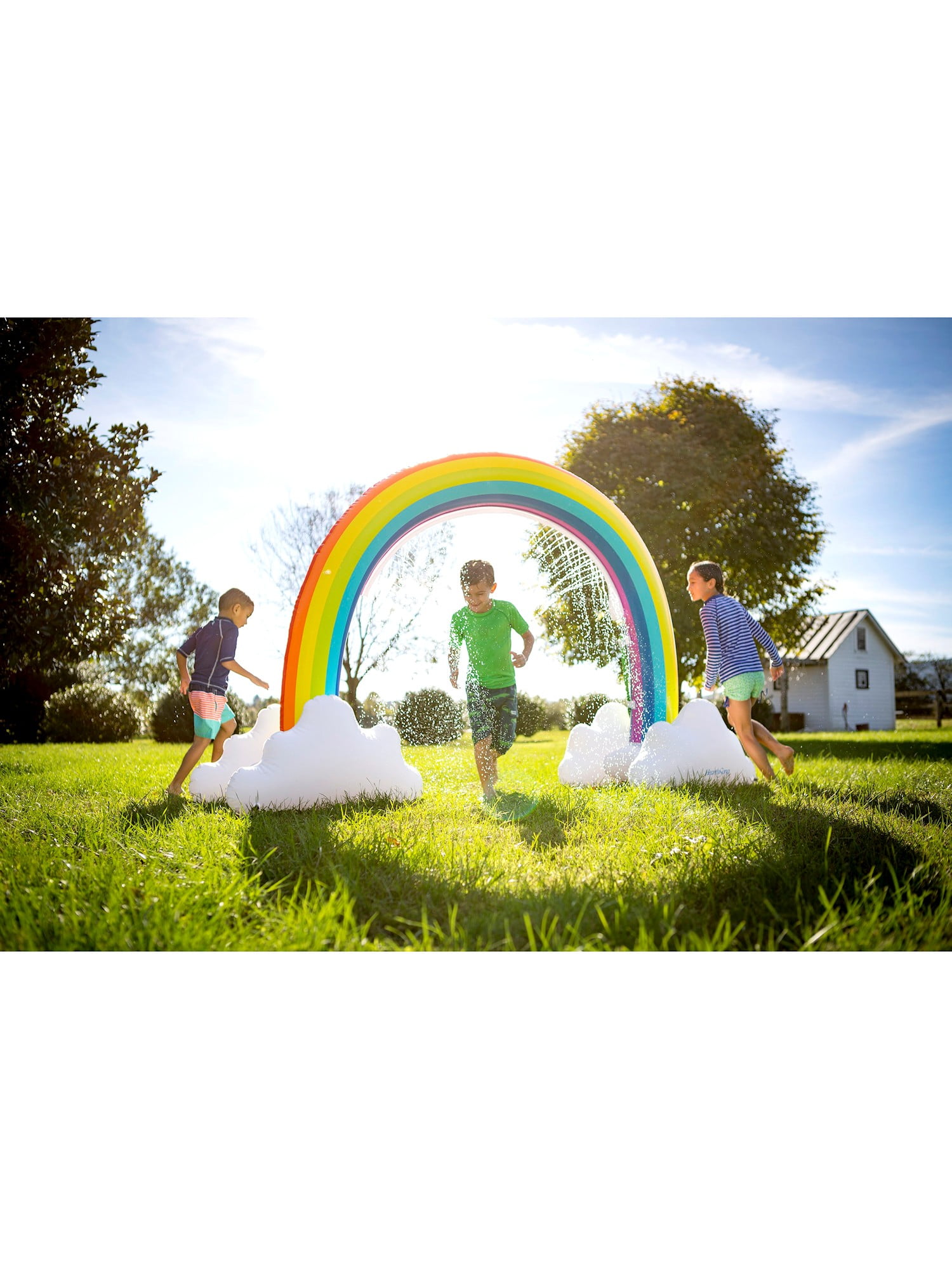 inflatable sprinkler rainbow