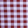 thumbnail image 6 of Efavormart Perfect Picnic Inspired White/Burgundy Checkered 90" Round Polyester Tablecloths For Party Event Decor, 6 of 8