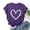 Purple, variant on Short Sleeve Casual Shirts for Women Summer Purple Women's Tops Heart Print Birthday Crew Neck Tops