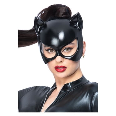 Fever Black Cat Eyemask Adult Catwoman Costume Accessory main image 0