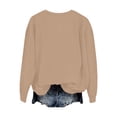 thumbnail image 6 of PLHWHYQ Women's Halloween Cute Ghost Pumpkin Graphic Crewneck Sweatshirt, Long Sleeve Casual Fall Pullover Top a-Khaki L, 6 of 6