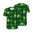 thumbnail image 3 of Daiia Happy St. Patrick's Day5 Mens Baseball Jersey Button Down Shirts Short Sleeve Sports Uniforms-Small, 3 of 9