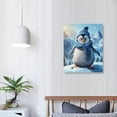 thumbnail image 4 of Acheng Scarf Penguin, Art Animal Pictures, Art Home Wall Decor 12x16 in, 4 of 5