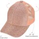 thumbnail image 5 of Ponycap Messy High Bun Ponytail Adjustable Glitter Mesh Trucker Baseball Cap, 5 of 5
