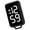 black, variant on Plastic Keyring Watch Large Screen Easy To Read For Hiking And Classroom Night Light Electronic Touch Digital Watch