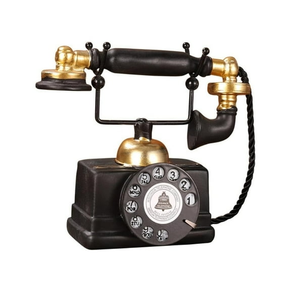 Vintage Rotary Dials Resins Telephone Replicas Home Decors Collectible Ornament