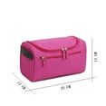 thumbnail image 2 of Retro Creative Simple Solid Color Nylon Fashion Storage Bag Waterproof Cosmetic Bag Travel Toiletry Bag Makeup Case GREEN, 2 of 8