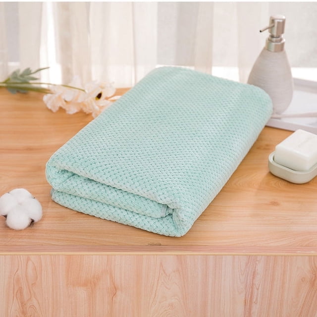 Nvzi Toallas de baño Boluoge, 6 piezas, 13,78 x 29,53 pulgadas, perfectas para el día a día, ligeras y de secado rápido (verde)