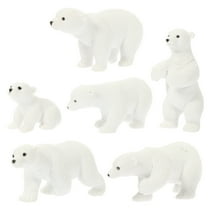 pcs Adorable White Bear Miniature Garden Courtyard Polar Bear Micro Landscape Ornaments