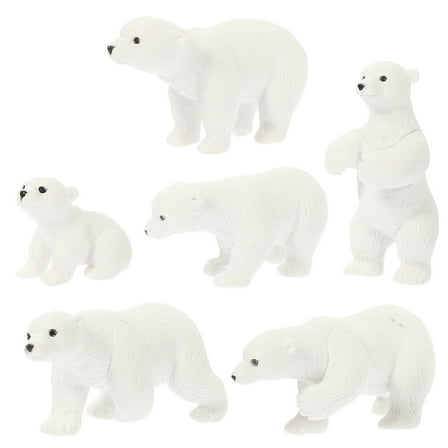 pcs Adorable White Bear Miniature Garden Courtyard Polar Bear Micro Landscape Ornaments
