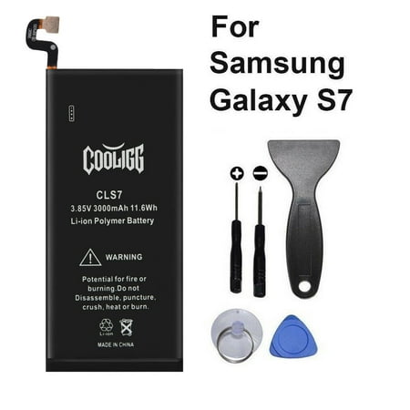 COOLIGG OEM Galaxy S7 3000mAh Replacement Li-ion Built-in Battery EB-BG930ABE for Samsung Galaxy S7 G930 G930V G930A G930T G930P G930F with Replacement (Best Vape With Built In Battery)