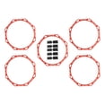 thumbnail image 1 of DYNWAVECA 5 Pcs Agilité 19.69 Pouces Entraînement Physique Multifonction Portable Exercice Extérieur pour Enfants Adultes Rugby Rouge, 1 of 10