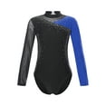 thumbnail image 3 of vastwit Kids Girls Ballet Gymnastics Leotard Long Sleeve Bodysuit Unitard for Ballerina Costume Blue 6, 3 of 7