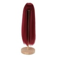 thumbnail image 2 of Perruque Poupée 7 8 Po Cheveux Longs Lisses avec Frange Cuir Chevelu Simulé Soie Haute Température, 2 of 7