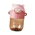 thumbnail image 2 of jinwen Water Cup Flip Straw Lid Toddler 600ml Leakproof Kids Water Bottle Water Jug for Pink, 2 of 9