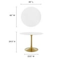 thumbnail image 5 of Lippa 40" Round Wood Dining Table, 5 of 6