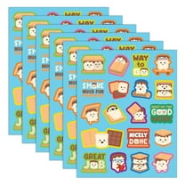 Teacher Created Resources S'mores Smelly Stickers, 114 Per Pack, 6 Packs