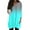 102# Cyan, variant on DENGDENG Womens Plus Size Tunic Tops 2025 Casual V Neck 3/4 Sleeve Long Shirts for Women for Leggings Summer Holiday T-Shirts Dressy Petite Blouses Army Green M