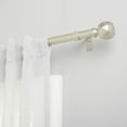 thumbnail image 2 of Exclusive Home Regal 1" Window Curtain Rod and Finial Set, Adjustable 66"-120", Matte Nickel, 2 of 8