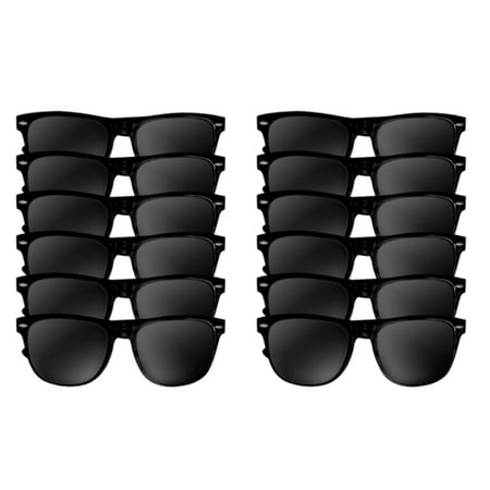 Black Sunglasses Bulk Wholesale Adult 12 PACK -1051D