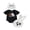Black, variant on RUINIXCW Baby Boy Halloween Outfit Short Sleeve Romper Furry Suspender Shorts Hat