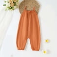 thumbnail image 3 of Favoffer Little Girls Jumpsuit Solid Color Loose Fit Straps Design Casual One Piece Bottoms Cute Romper for Infant Daily Wear 6M-3Y, 3 of 6