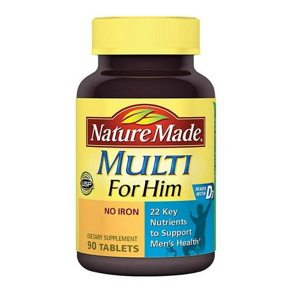 Nature Made Multi For Him Multivitamin And Multimineral Tablets - 90 Ea