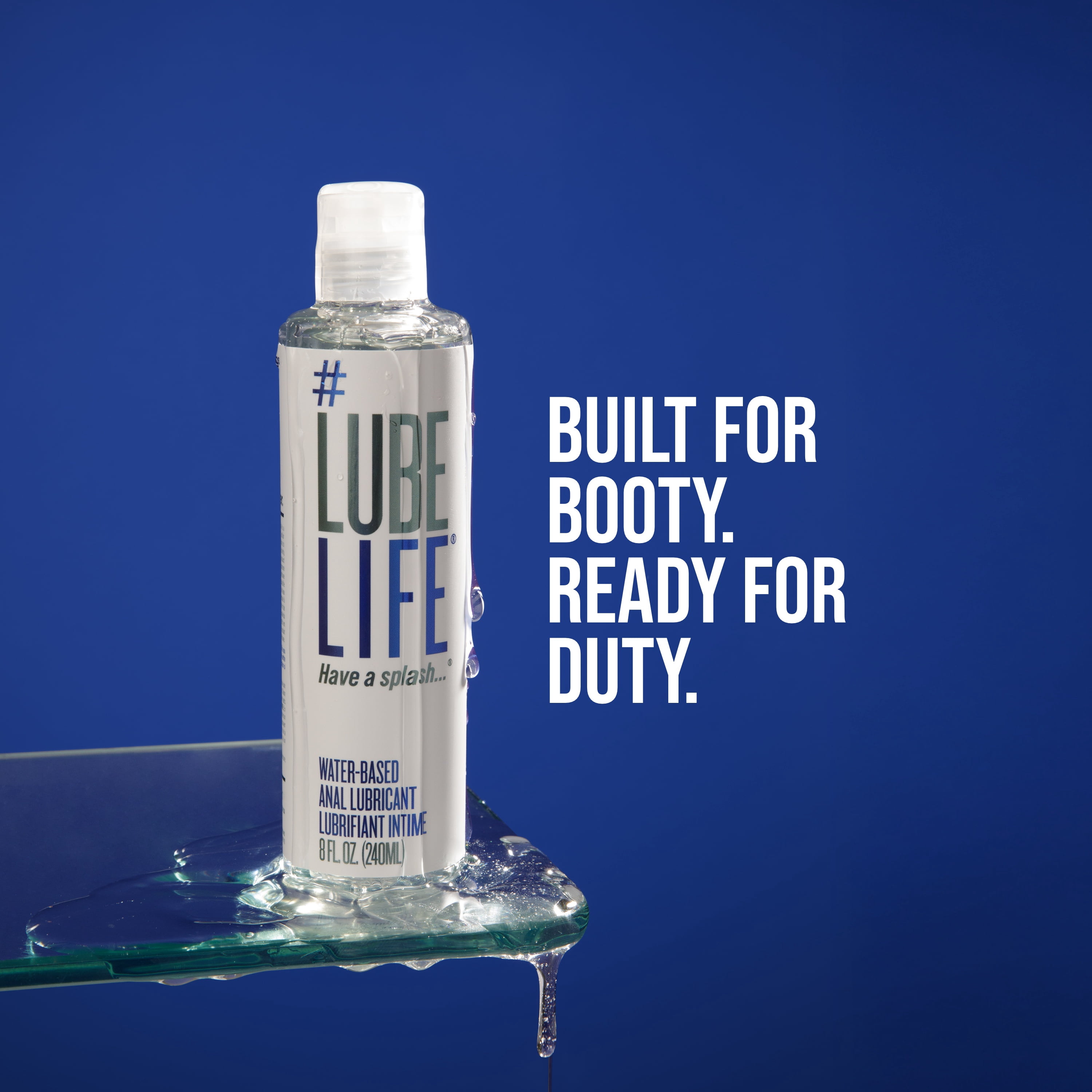 LUBELIFE Water-Based Anal Lube, Non-Sticky and Easy Clean Personal Lubricant For Sex, 8 fl oz