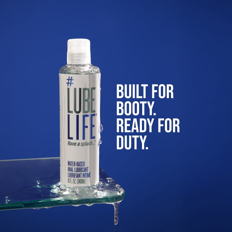 2 pack) LUBELIFE Water-Based Anal Lube, Non-Sticky and Easy Clean Personal  Lubricant For Sex, 8 fl oz
