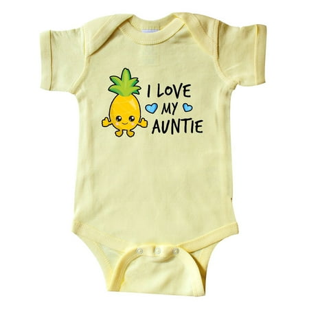 

Inktastic I Love My Auntie with Pineapple Gift Baby Boy Bodysuit