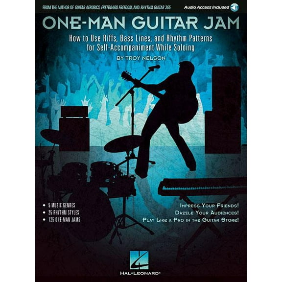 One-Man Guitar Jam: How to Use Riffs, Bass Lines, and Rhythm Patterns for Self-Accompaniment While Soloing (Paperback)
