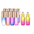 thumbnail image 6 of Yongwei 10pcs Essential Oil Roller Bottles Gradient Glass Bottles with Stainless Steel Roller Balls, 6 of 10
