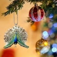 thumbnail image 4 of PEIBang Acrylic Peacock Car Hanging Ornament,Car Charm for Rear View Mirror,Peacock Pendent for Home Door Wall Hanging Decoration, 4 of 7
