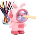thumbnail image 2 of Taille-crayons, 3 Vitesses Réglables Taille-Crayons de Couleur, Forme de Lapin Spatial Plateau de Rasage Haute Capacité, Taille-Crayons Manuel, 2 of 5
