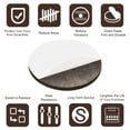 thumbnail image 4 of Uxcell Felt Furniture Pads 85mm Dia Self-stick Anti-scratch Floor Protector Brown 12 Pads, 4 of 5