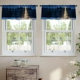 thumbnail image 2 of LALILO Kitchen Curtain Valance Magical Foggy Seasonal Forest Rod Pocket Window Curtain 52"x 18" Set of 2, 2 of 7