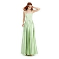 thumbnail image 1 of SPEECHLESS Womens Green Pleated Spaghetti Strap Square Neck Full-Length  A-Line Prom Dress Juniors 5, 1 of 4