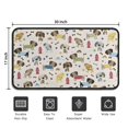 thumbnail image 5 of Rover Cream Dogs Bone Door Rugs,Washable Non Slip Door Mats Indoor,Decorative Door Mats,Entry Mat Indoor for Entrance,Bedroom,Kitchen,Bathroom,30"x17", 5 of 6