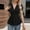 Black women's v neck peplum top a1, variant on Summer Women's V Neck Short Sleeve Peplum Top Ruched Casual Blouse Elegant Tshirt Beach Vacation Fashion Clothes, Black M