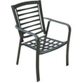 thumbnail image 2 of Hanover Pemberton 5-Piece Commercial-Grade Patio Dining Set with 4 Stackable Dining Chairs and a 38" Square Slat-Top Table, 2 of 10
