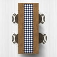 thumbnail image 2 of Creative Products Buffalo Check Navy Blue 16x90 Poly Twill Table Runner, 2 of 3