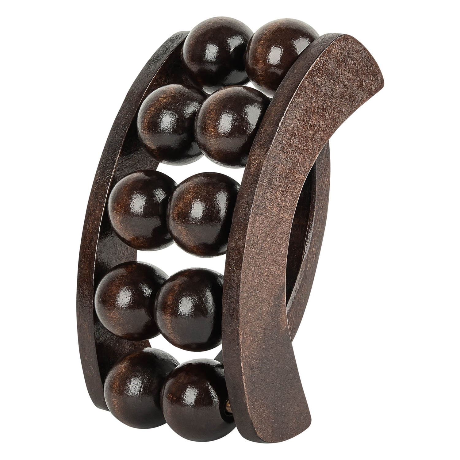 Brookstone Handheld Wooden Body Massager, Brown, WL1163-A-BRB