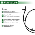 thumbnail image 7 of Unique Bargains ABS Wheel Speed Sensor Front Left Right ABS Sensor Anti-lock Braking System Sensor No.A2219055800/A2219055500 for Mercedes-Benz CL550 2011-2014, 7 of 7