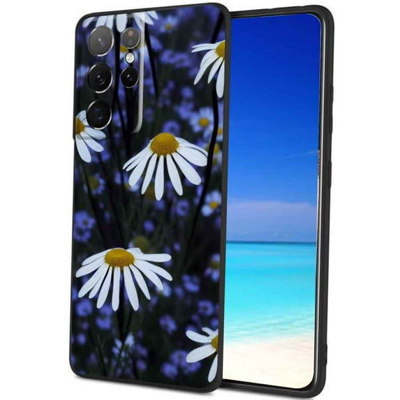 Chamomile Phone Case, Degined for Samsung Galaxy S22 Ultra Case Men Women, Flexible Silicone Shockproof Case for Samsung Galaxy S22 Ultra